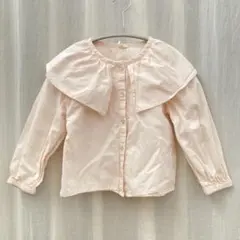 Samansa Mos2 ベビーピンク 襟つき ブラウス120
