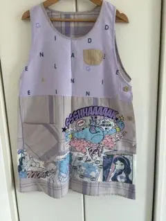 エプロン　保育士　アラジン　ジーニー　ジャスミン　幼稚園　保育教材　ディズニー