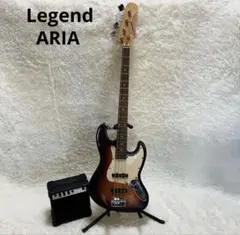 Legend エレキベース ARIAアンプ 初心者セットその他付属品付きのサムネイル
