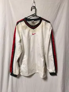 NIKE ナイロンプルオーバー Vネック ウインドブレーカー ピステ メンズ L