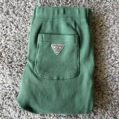 BREEZE リブ編みグリーン　DAISUKIパンツ サイズ80