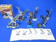 新・タイムスリップグリコ カネゴン・ケムール人・ペギラの彩色・モノクロ6体セット