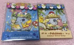 韓国限定 ポケモン グリッターピンバッジ 2個セット - メルカリ