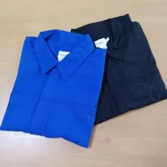calvin klein jeans 黒♡青 ストレッチ 　シャツ　Mサイズ