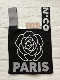 【未使用タグ付き】 D.KELLY ニットバッグ カメリア PARIS