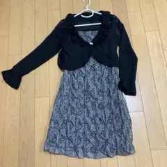 GLACIER シアー　ブラウス　黒　パーティー　9号