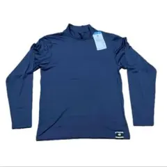 【送料無料・匿名発送】ルコック　長袖ハイネックシャツ　裏起毛　ダークネイビー　M