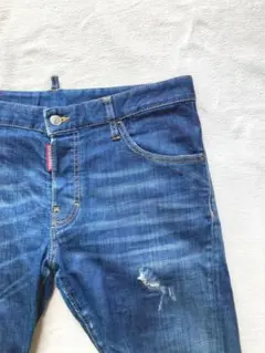 ザンディ様専用D.スクエアード　リペア加工　鬼ヒゲ　ストレッチ　デニムパンツ50