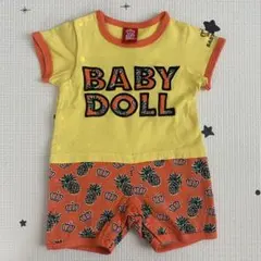BABYDOLL パイナップル柄 ロンパース 70cm