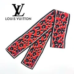 LOUIS VUITTON スカーフ バンダナ レッド レオパード柄 2026年最新】LOUIS VUITTON カラー：レッド系 レディース バンダナ