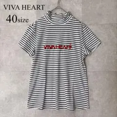 VIVA HEART（ビバハート） ハイネック フロッキーロゴ 半袖Tシャツ