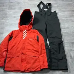近年モデル Phenix フェニックス スキーウェア 赤×黒 150cm 袖ロゴ