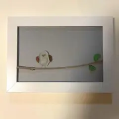 シーグラスアート　鳥
