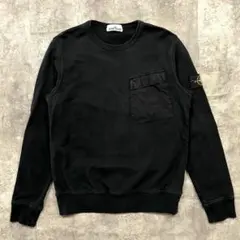 Stone Island ストーンアイランド 黒 クルーネック スウェット Lのサムネイル