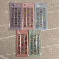 サンリオ　おはじきふうシール　5枚セット
