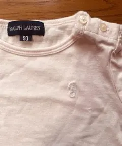 Ralph Lauren 正規品ベビーピンク Tシャツ 90パフスリーブ
