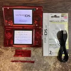 ☆充電器付き☆ニンテンドーDS Lite クリアレッド
