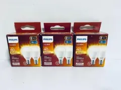 2個パック×3 フィリップス LED電球 E17口金 40W相当 電球色 広配光
