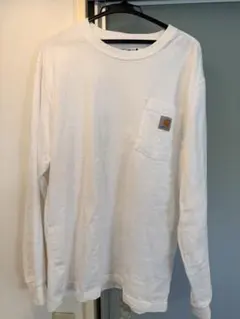 Carhartt ホワイト 長袖シャツ S ルーズフィット