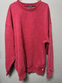 ノーティカ Bleach Washed Hidden スウェット　赤　red