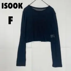 ♥ISOOK♥ アイスー ショート丈 シアーニットトップス リネン混のサムネイル