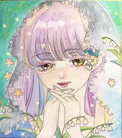 イラスト【春草】 オリジナル ✦コピック✦水彩