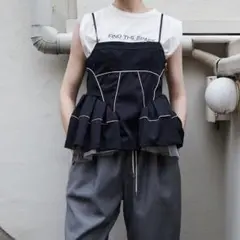 S*K様 新品 Maison special チェックホルターペプラムシアートッ 