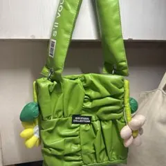 ISIR STUDIO COLLECTIONS ショルダーバッグ グリーン