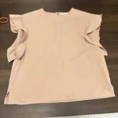 OPAQUE.CLIP フリル袖ピンクトップス