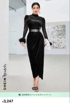 SHEIN 黒　ドレス