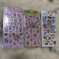 シール 3点セット うるちゅる バンビ ピクサー
