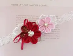 ベビーヘアーバンド　髪飾り　袴　100日祝い初節句ひな祭り