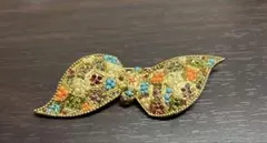 R*o様 リボン型マルチカラーのブローチ