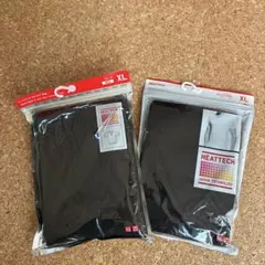 《新品》ユニクロ　ヒートテック　Vネック　半袖　メンズ　XL