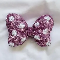 ディズニー ミニー ヘアゴム リボン ピンク