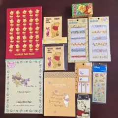 (9-77)くまのプーさん 文房具セット 11点