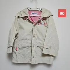 familiar フード付きアウター ベージュ 90cmのサムネイル