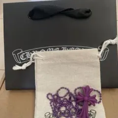Chrome Hearts クロムハーツ ラバークロス ネックレス パープル