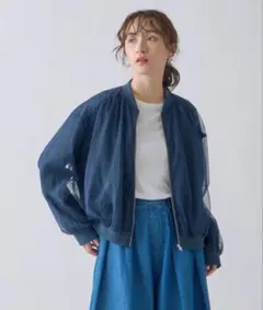 Kelen リバーシブルシアーブルゾン CHARL S ネイビー