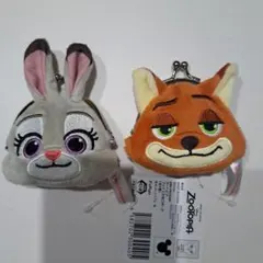 ズートピア フェイスがま口ポーチ