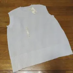 無印良品 軽くて型崩れしにくいニットベスト オートミール S-Mサイズ