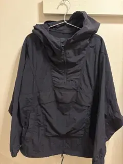 GU オーバーサイズ　アノラックパーカー 紺