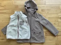 フリースベスト付きマウンテンパーカー