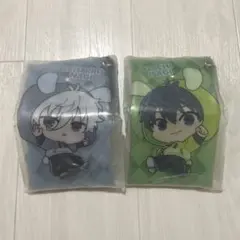 ブルーロックカラビナ付きミニクリアポーチ　凪誠士郎、潔世一