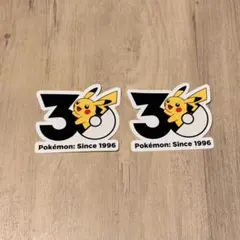 ポケモン ピカチュウ 30周年ステッカー 2枚セット ZOZOTOWNゾゾタウン