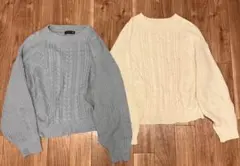 LOVETOXICラブトキ☆まとめ売りニットLサイズ2点