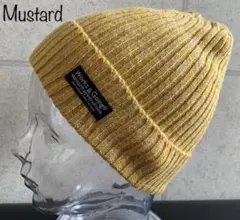 送料込新品 帽子 特価 ニット帽 リブ ブラックワッペン ワッチ ショート MS