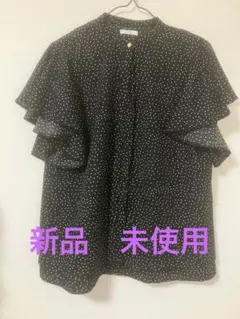 ITEMS URBAN RESEARCH ドット柄 半袖ブラウス