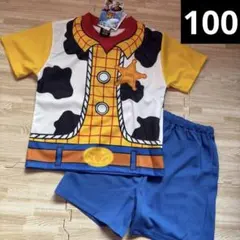 ディズニー　トイストーリー　ウッディ　半袖　Tシャツ　なりきり　パジャマ　100