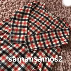 【美品】サマンサモスモス　チェック柄ワンピース　SM2